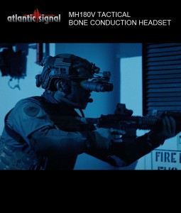 Atlantic Signal MH180V Tactical Bone Conduction Headset